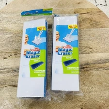 Mr Clean Magic Eraser Mop Refill Lot Of 2 NOS Universal Squeeze Mop Type A 