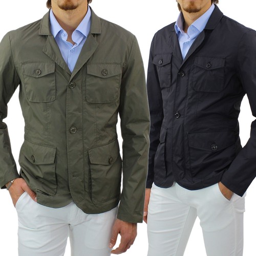 Giubbotto Uomo Primaverile Giacca a Vento Slim Fit Impermeabile Elegante |  eBay