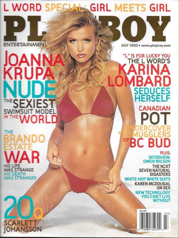 Playboy Magazine July 2005 Qiana Chase Playmate KARINA LOMBARD Joanna Krupa