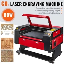 🔥SIHAO 80W CO2 Laser Engraver Engraving Cutter Machine Ruida 20x28 7050 w/ Part