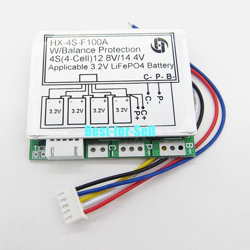 4S-100A-12-8V-w-Balance-LiFePo4-LiFe-18650-Battery-Cell-BMS-Protection-PCB-Board