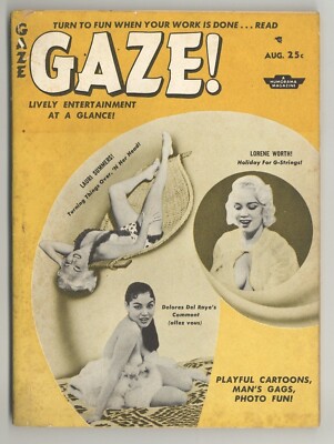 Gaze #14 Delores Del Raye, Laurie Summers 1957 Pinup Magazine Humorama M32136