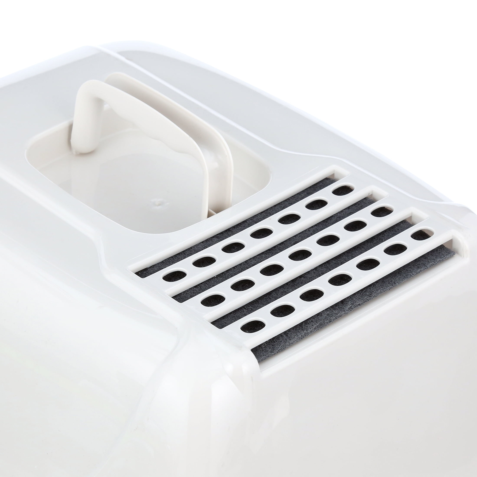 Van Ness Pets Odor Control Large Enclosed Cat Litter Box, Hooded, Pearl, CP6