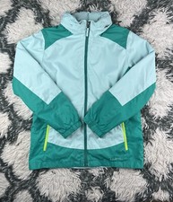 L.L. Bean Youth Jacket Full Zip Green With Hood Size Large 14-16 