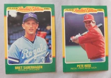 1986 Fleer Limited Edition Baseball Card Pick one