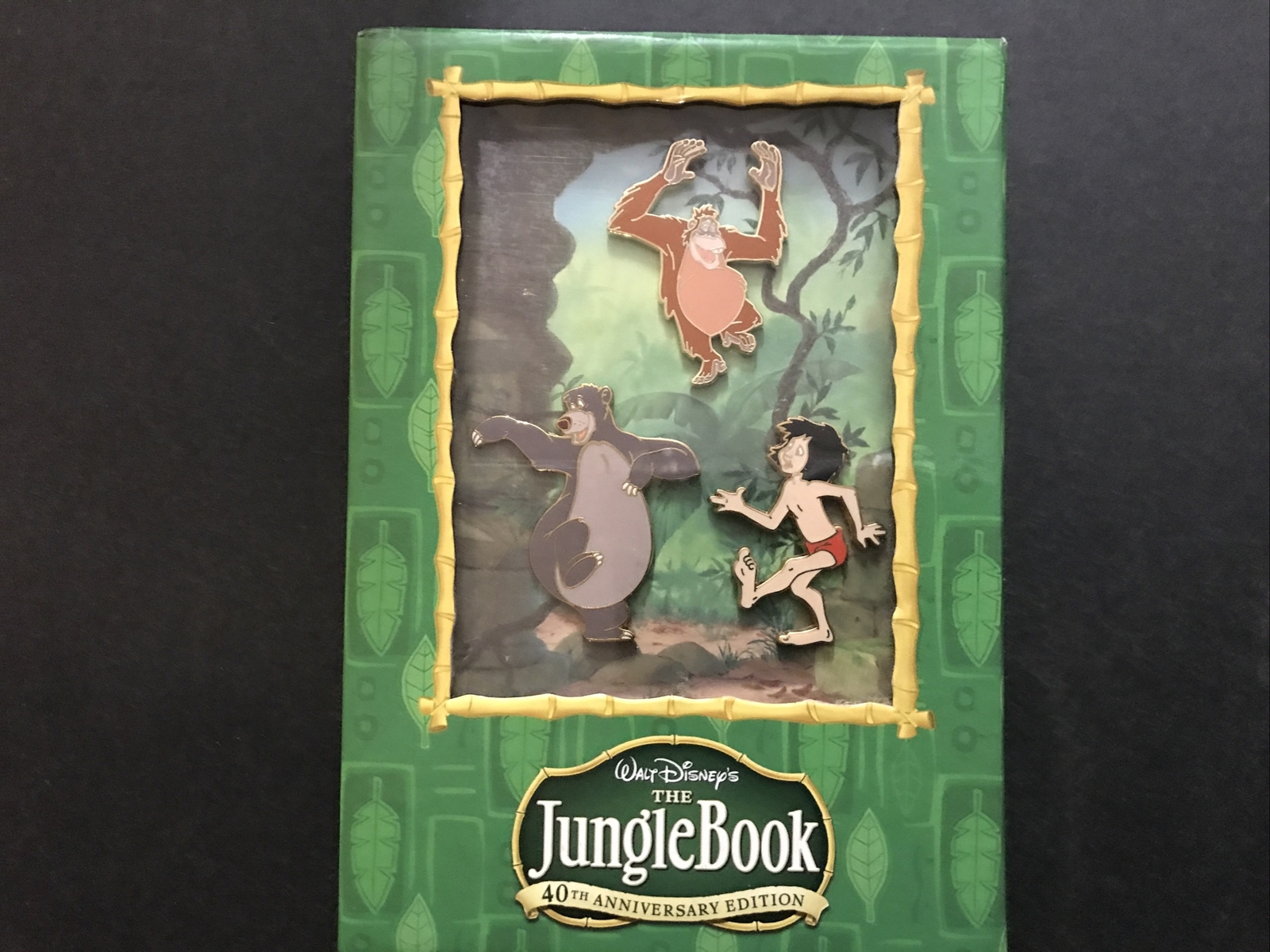 Walt Disney's The Jungle Book 40th Anniversary Edition Enamel Pin Set In Box