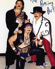 Manny Fernandez Signed 8x10 Photo BAS Beckett COA WWE WWC AWA NWA Belt Picture 1