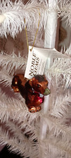 NOBLE GEMS -BY KURT ADLER- GLASS DACHSHUND DOG ORNAMENT-NEW IN BOX