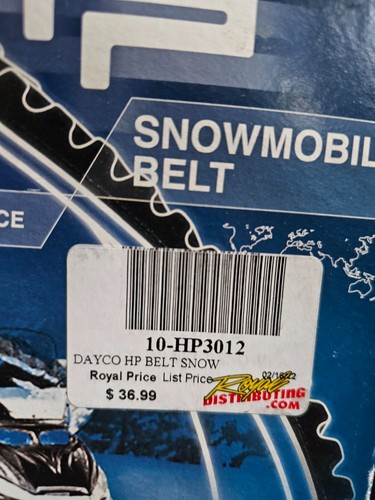 NEW OLD STOCK - Dayco HP3012 Performance Snowmobile Drive Belt - Picture 5 of 11
