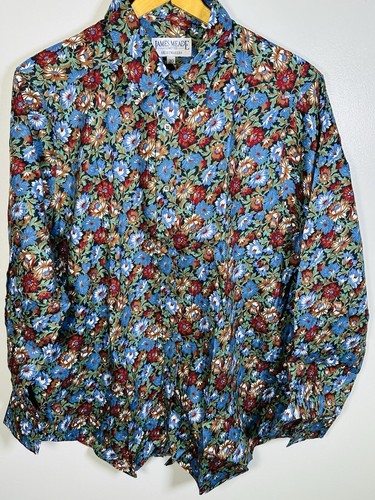 James Meade Liberty Print Shirt Size 20 Cotton Long Sleeves - Picture 2 of 13