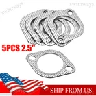 5x Car 2 Bolt High Temp Exhaust Gasket Flange 2.5in Cylinder Head Gasket USA