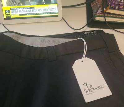 Mens Stromberg golf trousers 42w 