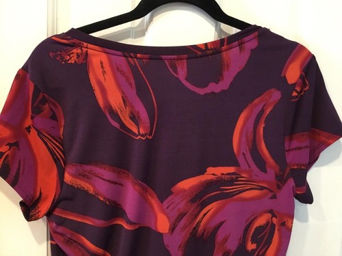 WOMEN'S TOP SZ L SHIRT WORTHINGTON BLOUSE NWOT ABSTRACT COLORS - Picture 5 of 7