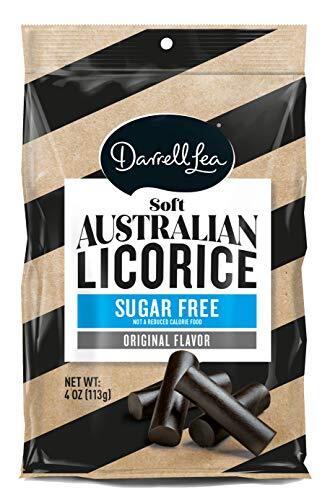 Darrell Lea Sugar Free Black Soft Australian Licorice 4oz Bag NON-GMO NO HFCS