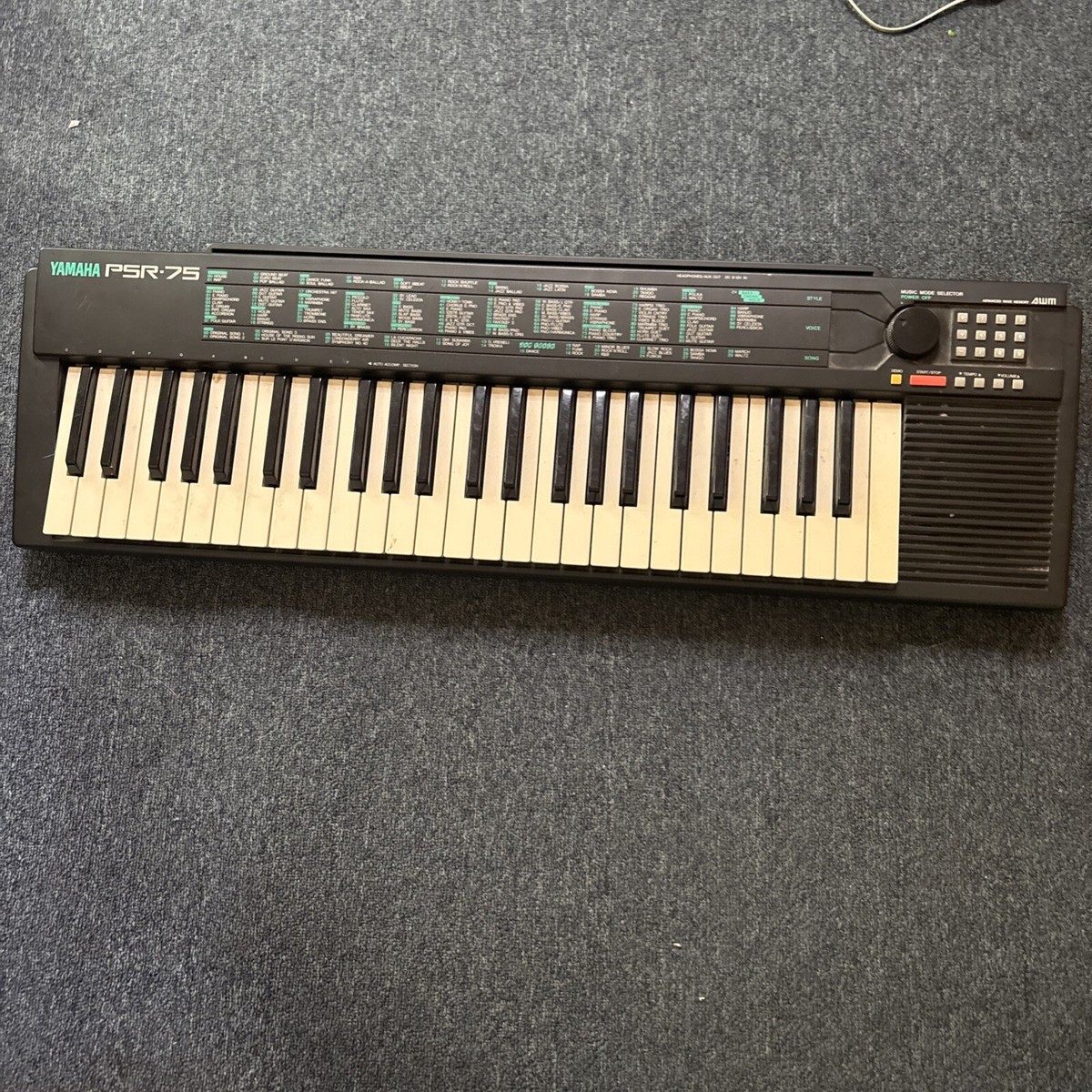 Yamaha PSR-75 Electronic Keyboard *Untested - For Parts Or Repair