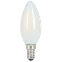 Xavax - 112828 Led-Filament, E14, 470Lm Ersetzt 40W, Kerzenlampe, Matt, Warmweiß