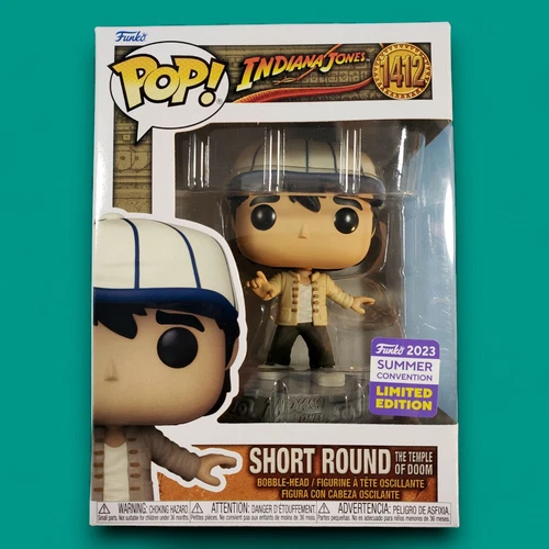Funko Pop! Indiana Jones Short Round #1412 Exclusive With Clear Protective Case