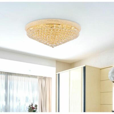 Crystal Chandelier Flush Mount 20 Light Fixture Foyer Living Dining Room 36''