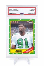 1986 Topps - Reggie White #275 Phildelphia Eagles Rookie Card. rookie card picture