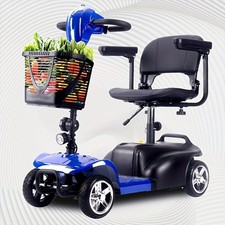 SAY YEAH 4 Wheels Adults Mobility Scooter, 15 Miles Range, 300lbs Capacity