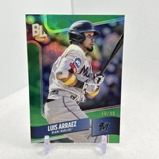 2024 Topps Big League Wrapper Green Foil WR43 - Luis Arraez /99 - Marlins 