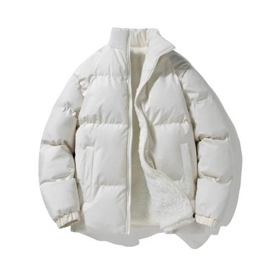 2023 Winter Jacket Men Parkas Loose Thicken Fleece Warm Mens Parkas Stand Collar