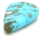 Authentic Blue Kingman Turquoise Teardrop Cabochon 11.1cts — photo 9
