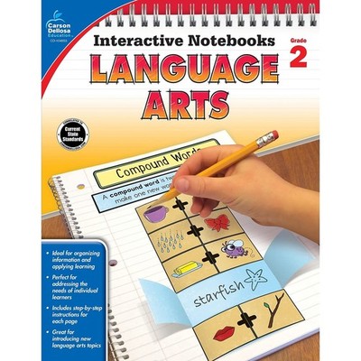 Carson Dellosa | Language Arts Interactive Notebook | 2nd Grade, 96pgs