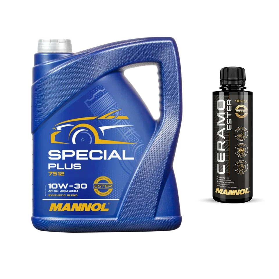 5L MANNOL Huile Moteur SPECIAL PLUS 10W-30 Inclus. Additif Ceramo Ester 9829 - Photo 1/1