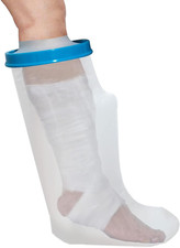 - 100 Waterproof Leg Cast Cover for Showering, Reusable Adult Short Leg Cast...