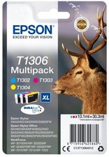 Epson Tintenpatrone Multipack 3 Farben T1306 DURABrite
