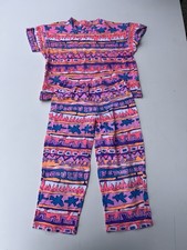 Vintage Ocean Pacific Set Retro Bold Color Outfit Small 90s Shirt Pants Surf
