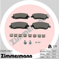 Bremsbelagsatz Scheibenbremse Zimmermann 23225.170.1 FüR Opel Corsa Combo Meriva