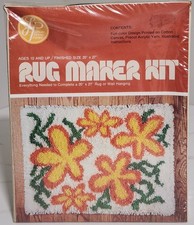 Vintage 1977 Leisure Home Parties Rug Maker, Wall Hanging Latch Hook Kit New