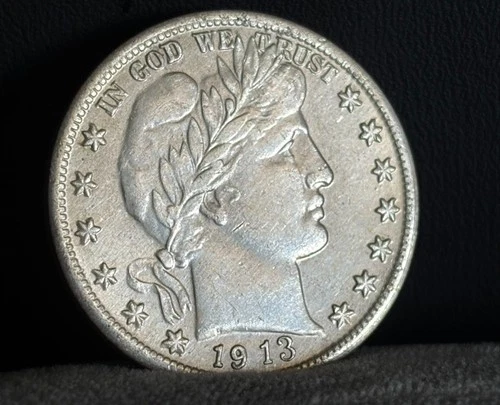 Nice 1913-S Barber Half Dollar 50c High Grade A++++