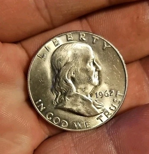 1962-D Franklin Silver Half Dollar UNC 90% Silver