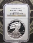 2013 "W" PROOF American *SILVER* Eagle $1 NGC PF70 Ultra Cameo #034 ECC&C, Inc.