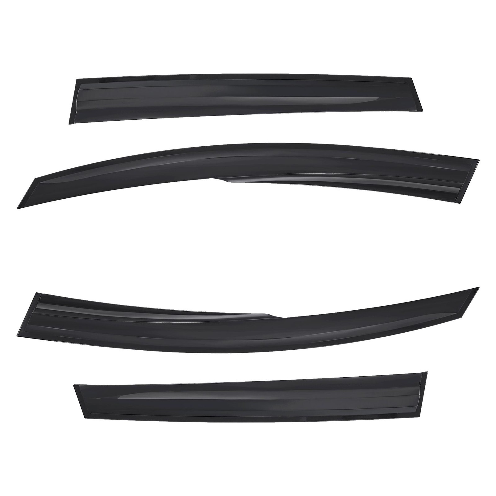 SUN WIND RAIN DUST DEFLECTORS FOR RENAULT CLIO 5-DOOR HATCHBACK 2012-2018