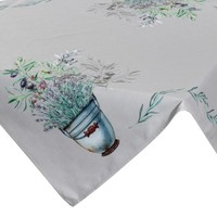 Tischdecke Tafeltuch TischwäSche 140X220 Cm Beige Lila Rustik Esszimmer Elegant
