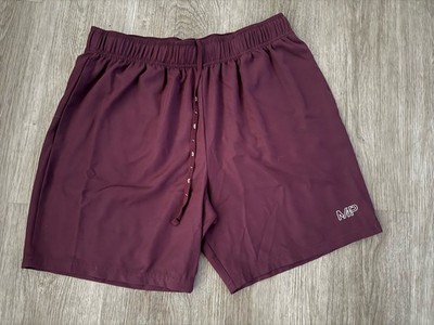 MP Mens L Essential Best Training Shorts Maroon MyProtein Gym Lightweight