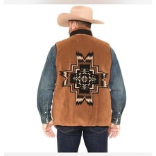 Pendleton Mens Bronze Autumn Star Sherpa Fleece Vest C2441-83363 NWT XL