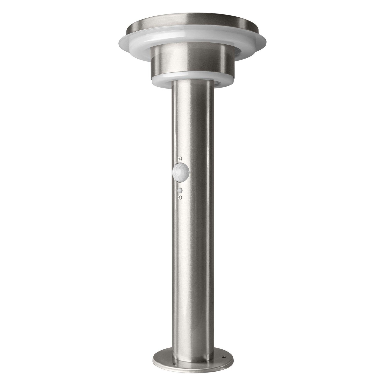 Lampadaire solaire double cercle Endura Style en acier inoxydable 6W