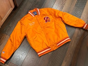 Blouson Bomber Vintage Tampa Bay Buccaneers Années 80 - Starter, Taille S Orange, Excellent état
