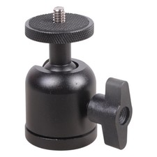 Mini Ball Head Tripod Adapter 3/8 to 1/4 Screw Aluminum Alloy 360 Rotation Mount