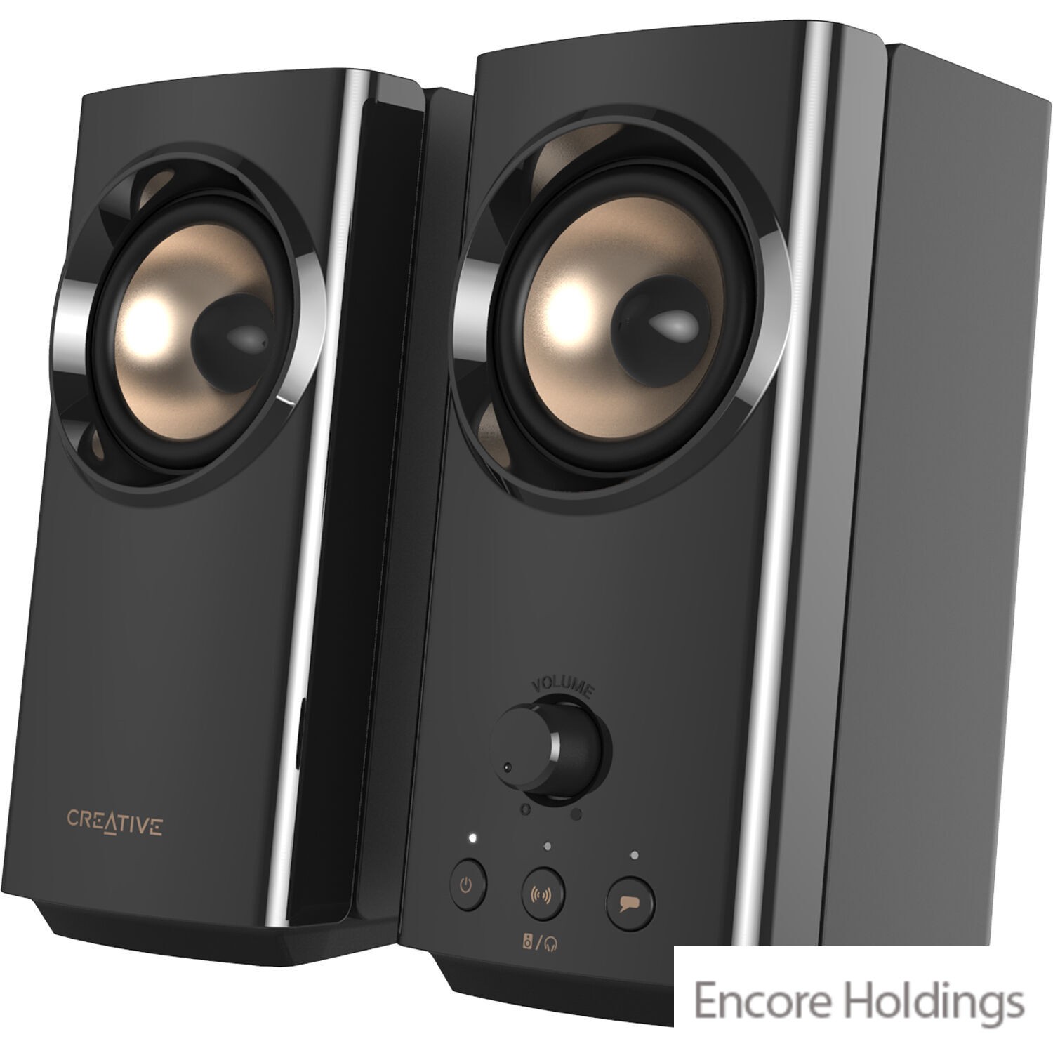 Creative Labs T60 Compact Hi-Fi 2.0 Desktop Speakers - Black