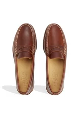 SPERRY Gold Cup™ Cambridge men’s Penny Leather Loafer TAN Oxfords 9.5 Lambskin