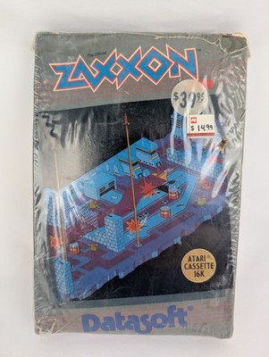 SEALED - Zaxxon (Atari Cassette 16K, 1983) Datasoft Sega Home Computer