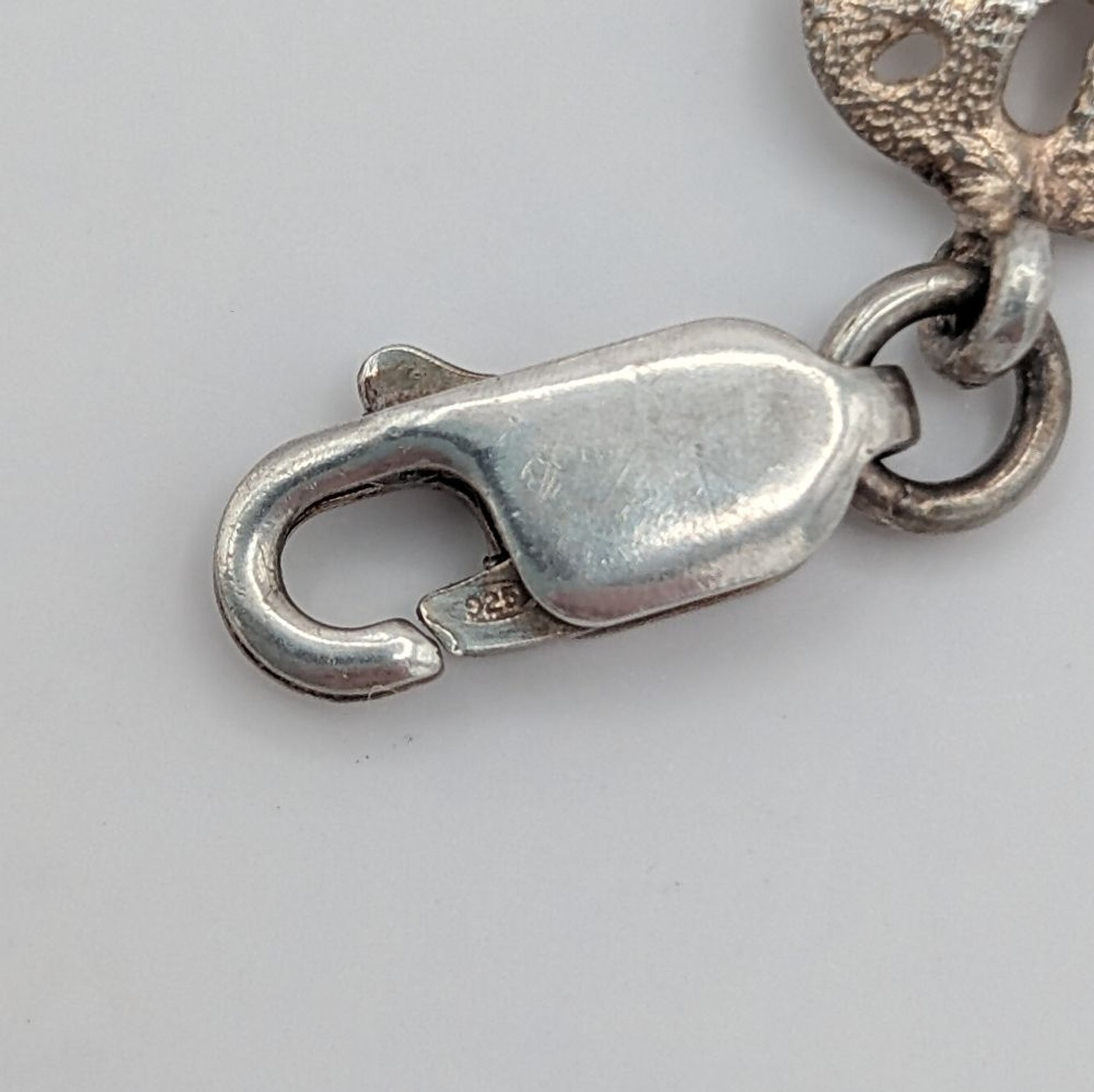 Solid .925 Silver Sand-dollar Bracelet - image 7