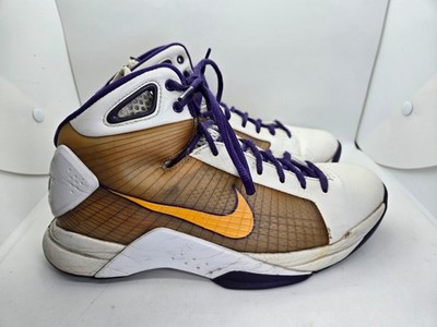 Nike Hyperdunk Supreme Lakers Home Basketball Shoes Men's 9.5 Athletic Sneakers