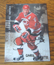 Gary Roberts 1999-00 BAP Millennium Signature Series #53 AUTOGRAPH hockey card $